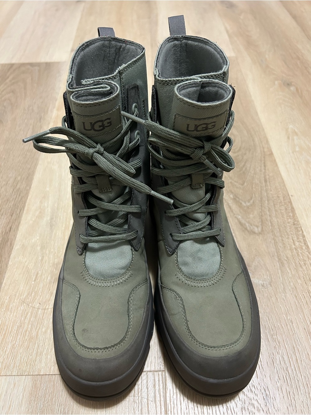 UGG Women’s Olive Green Tactical Lace-Up Boots
